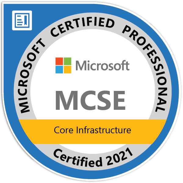 MCSE Core Infrastructure